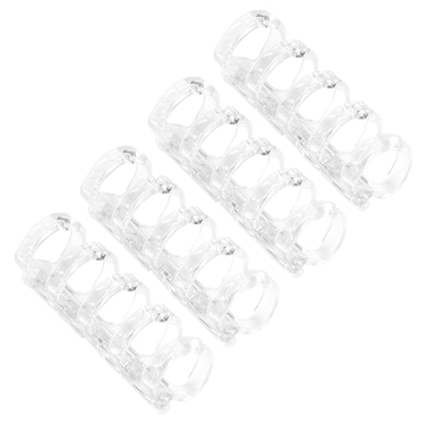 Bindende ringe holder 60 ark papir 11mm bindende tykkelse fri skrivning nem brug kontorartikler gennemsigtig hvid