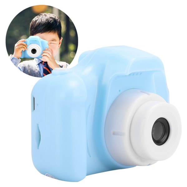 Bærbar Mini Barn Kid Digital Video Kamera Leke med 2,0 tommer TFT fargeskjerm Blå