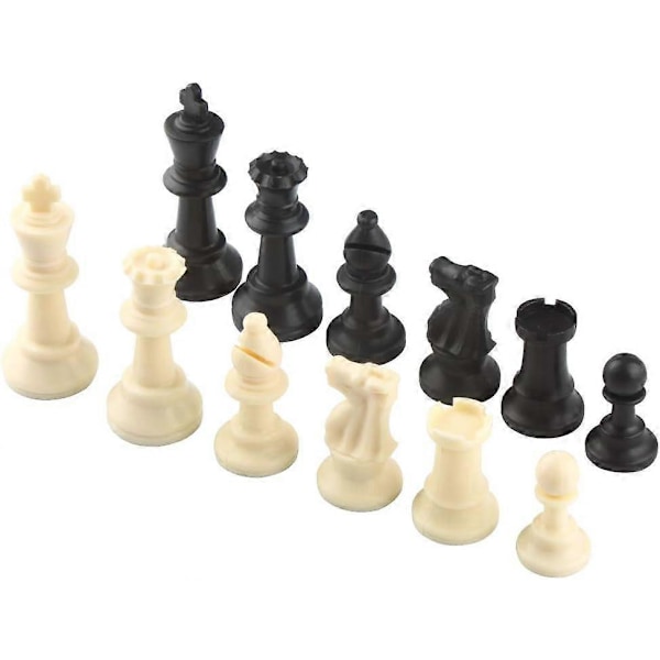 32 Schackpjäser Endast Schackpjäser XQZ-03 (Plast-75mm)