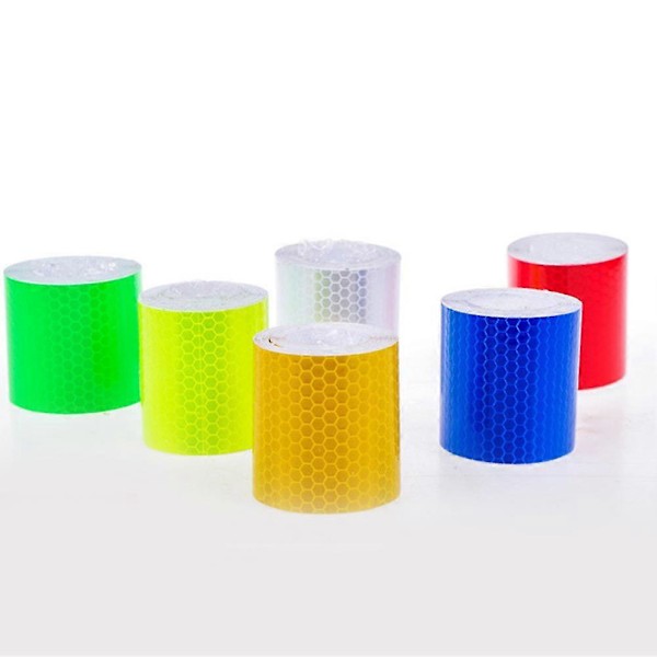 Naievear 3m Reflekterende Varseltape Selvklebende Sikkerhetsklistremerke for Trygg Bilstyling Fluorescerende Grønn