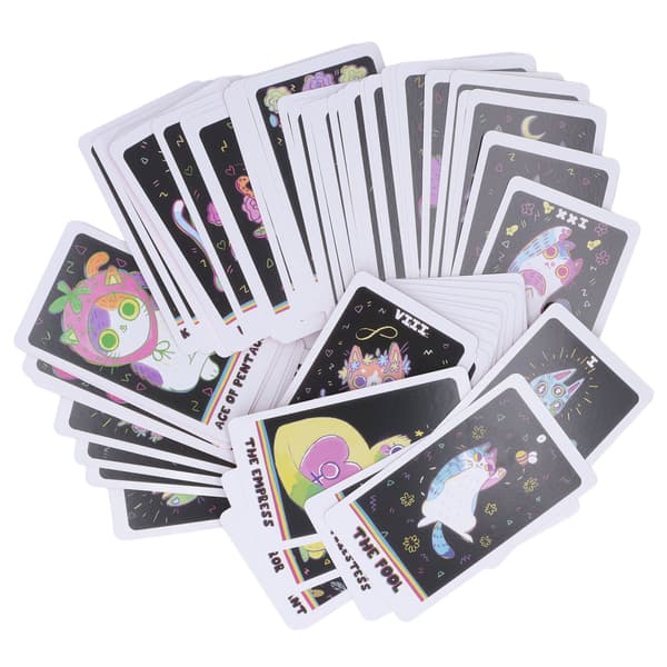 78 kortlekar The Weird Cat Tarot Spådom Ödesförutsägelse Underhållning Kortbordsspel