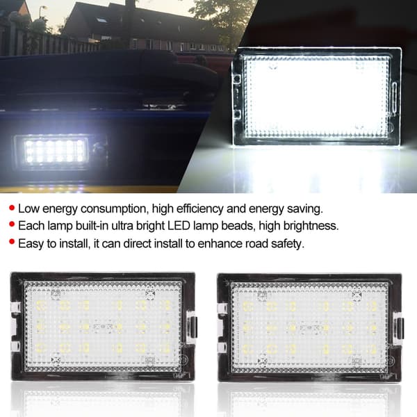 LED Lampe Lys Nummerplade Passer til Land Rover/Discovery Serie 3/LR3