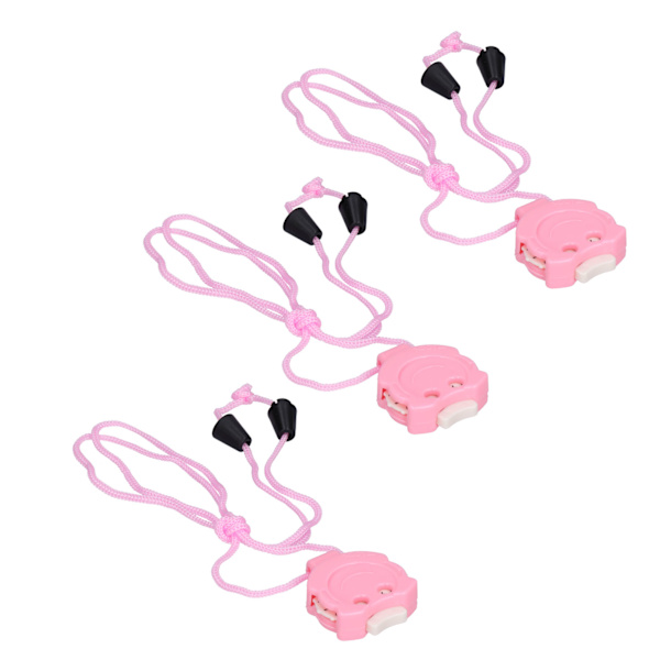 3 st Sticksömsräknare Liten bärbar mini Förbättra stickningseffektiviteten Söta rosa stygnräknare för hushåll
