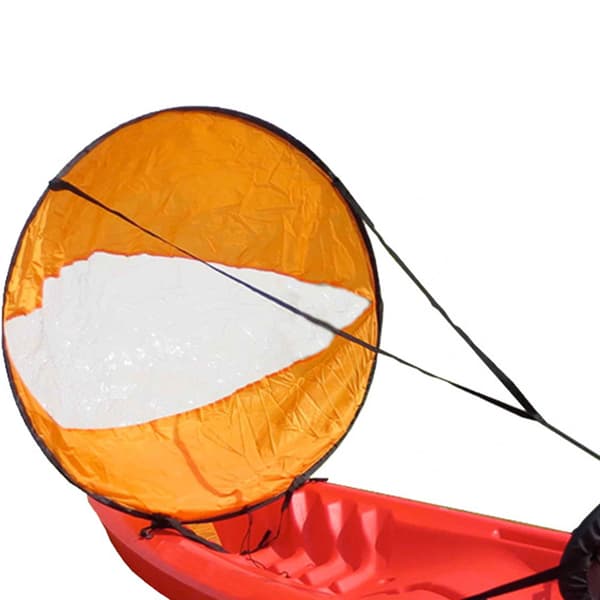 PVC Foldbar Bærbar Medvinds Vind Paddle Popup Board Kajak Kit Sejlbåd Tilbehør (Orange)