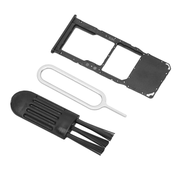 SIM-kortskuff Profesjonell SIM-kortskuffholder Utskifting med utkastpinne for Samsung Galaxy A51 A515U Svart