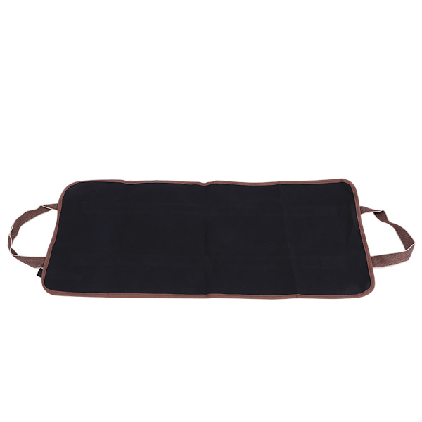 Svart 600D Oxford Cloth Firewood Carrier Logg Tre Oppbevaringspose for peis utendørs vedhogst