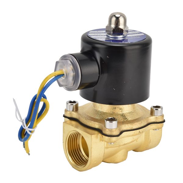 2W‑200‑20 G3/4in magnetventil Messing Normalt lukket elektrisk magnetventil til vand Luft GasAC110V