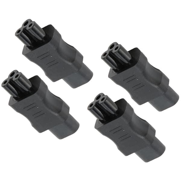 IEC320 C8 til IEC320 C5 Konverter 10A 250V 2.5A 250V Strømkabel Adapter til Laptop Strømadapter UPS Server 4 stk