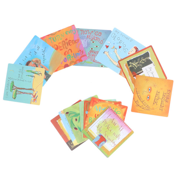 64 kortlekar Power Thought Cards engelskspråkiga positiva affirmationskort