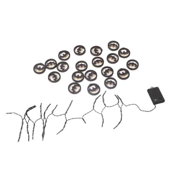 Halloween String Lights IP65 Vandtæt 3D træ Halloween Dekoration LED String Lights med 20 Bat Lights til fest