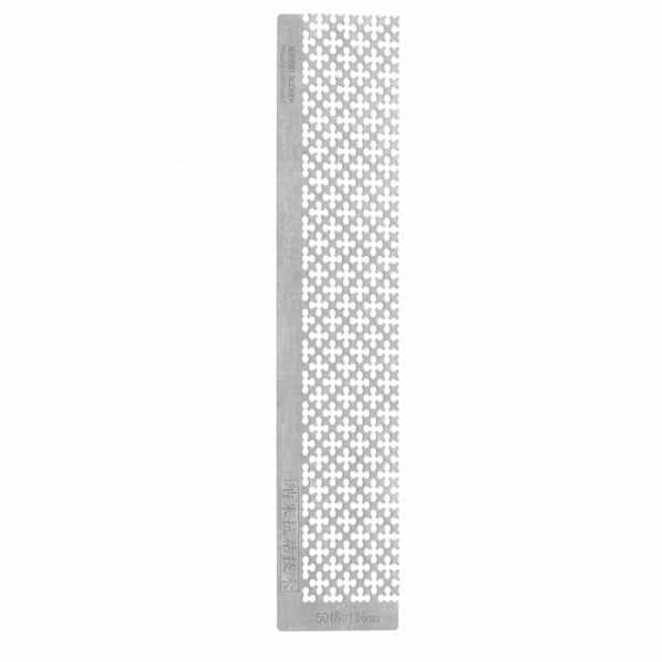 Rhinestone Maleri Lineal i Rustfrit Stål Tomme Gitre Point Drill Pen Lineal til 5D DIY136MM