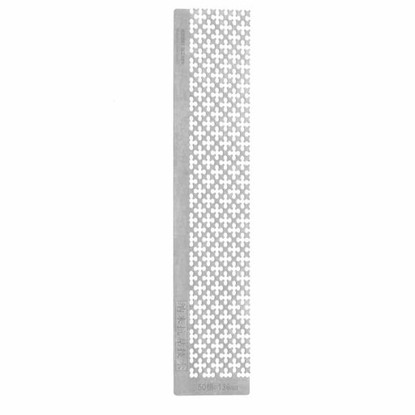 Rhinestone Maleri Lineal Rustfrit Stål Tomme Gitre Punkt Borepen Lineal til 5D DIY136MM