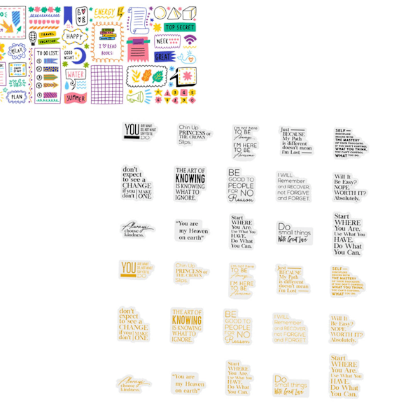 30 kpl Vintage Englannin runousarja Tarra Kaunis päivä PET Tarrat Scrapbooking Runous ja etäisyys