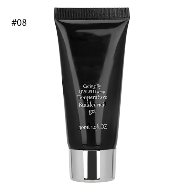 Kynsien taidelämpötilan muutosammattimainen UV-geeli Nopea kynsienpidennygeeli 30ml (Tyyppi 08)
