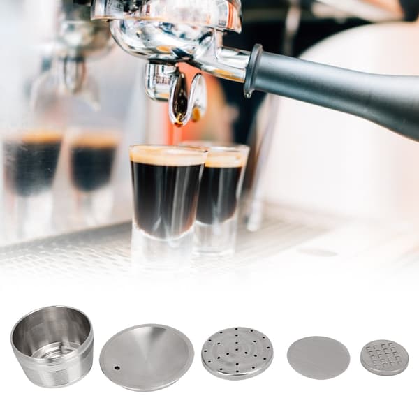 Påfyllbar gjenbrukbar kaffekapselkoppfilter i rustfritt stål, passer til Nescafe Dolce