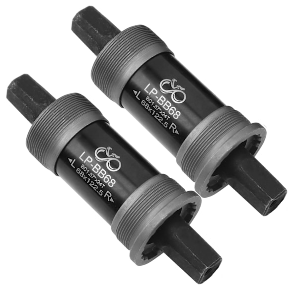 2 st Cykel Vänster och Höger Vevarm Fyrkantigt Hål Vevarm Utan Skruvar 122,5 MM