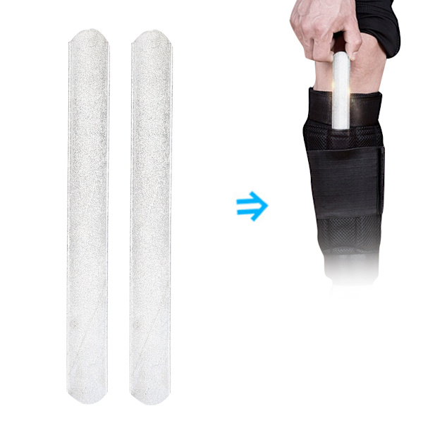 2 st pläterade stålplåtar för justerad viktväst och benbenskydd 25 cm