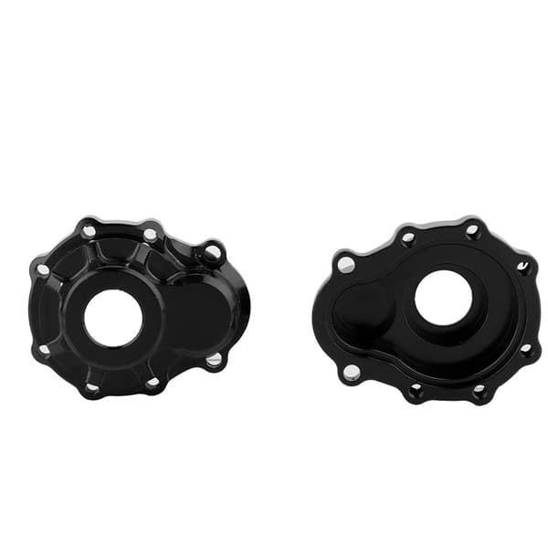 1 par aluminiumslegering for-/baghjulsnavkapsel til Traxxas TRX-4 1:10 RC bil (sort)