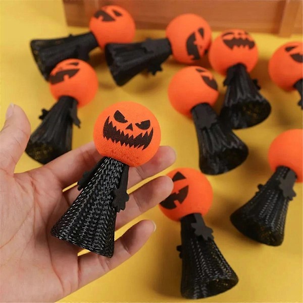 Intressant Halloween Fingerdocka Present Pumpa Hoppande Dockleksak