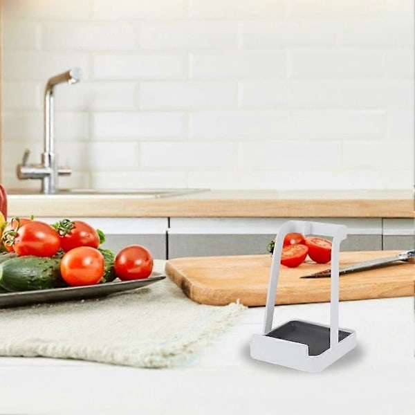 Pan Låg Holder Organizer Grydelåg Stativ Hvile Stand Ske Holder Multifunktionel Mini Grydelåg Rack
