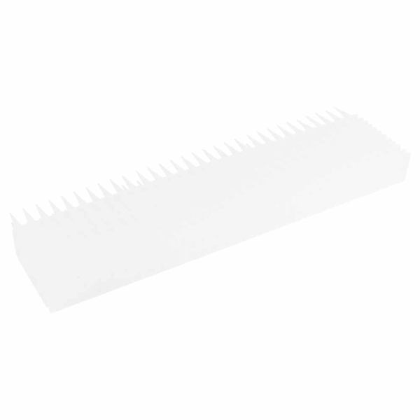 12 st Utomhusplast Anti Bird Spike Strips Repellent Defender för staket Väggtak Vit