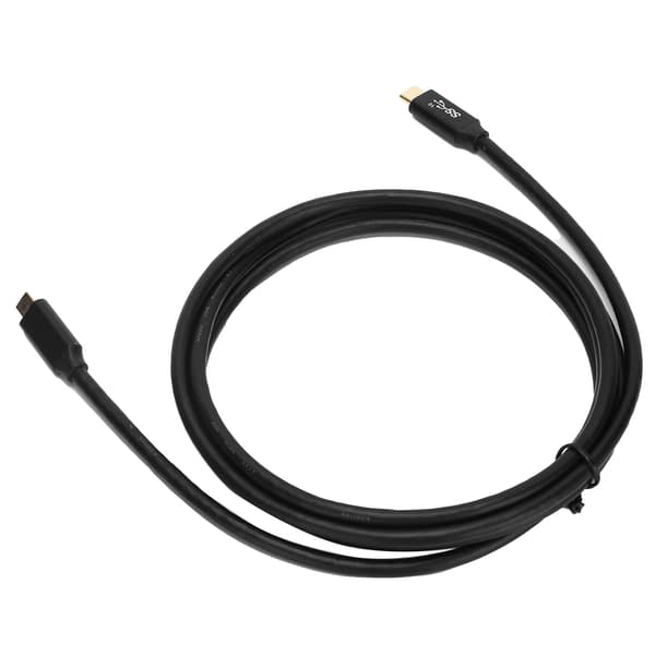 Snabbladdningskabel USB3.1 Dubbelhövdad Typ-C Strömkabel med E-Marker Chip 100W