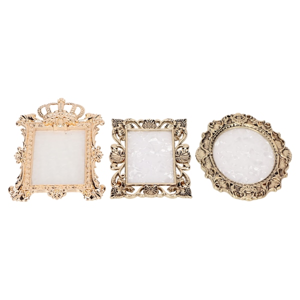 3st Nagelhartspalett Multi display Mixning Nagelfärgpalett för smink Guld Kopparfärg