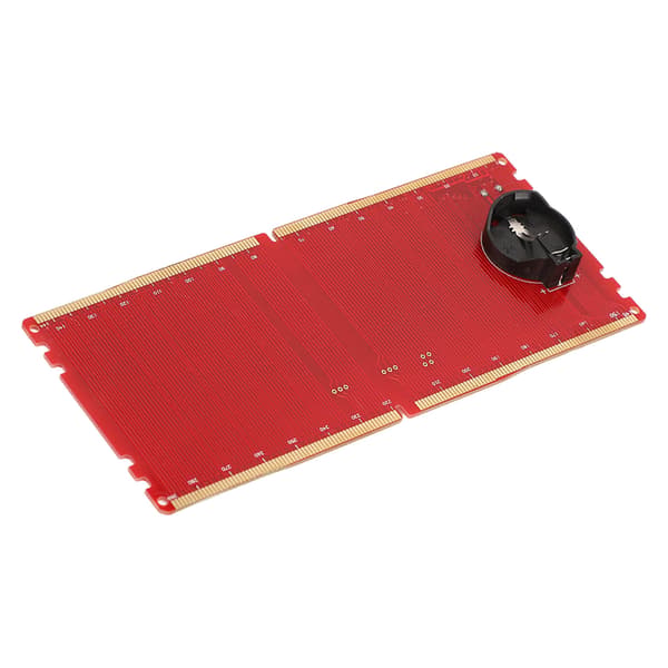 DDR5 RAM-hukommelsespladstesterkort med LED-lys, bærbart til PC-bundkort RAM-hukommelsesvedligeholdelse, rød