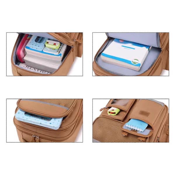 Capybara Backpack for Primary School with Ample Space, Practical Oxford Fabric Book Bags for Students 02 09style 09style 2