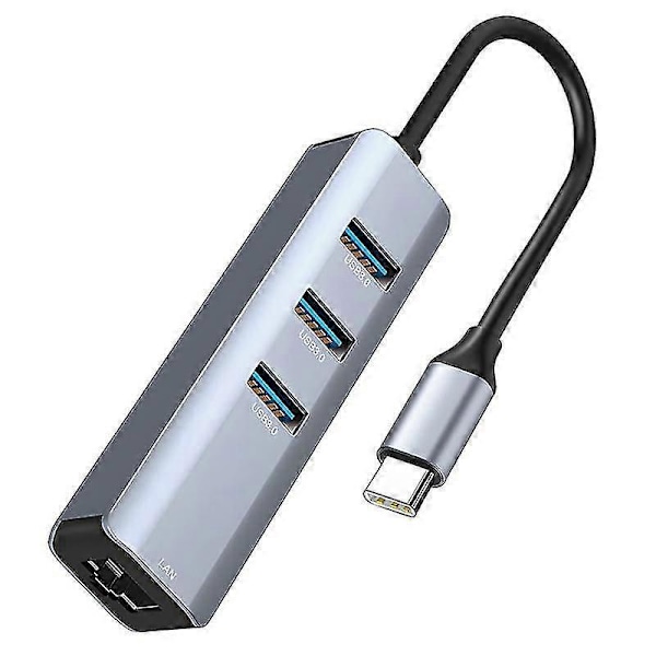 USB C - Ethernet -sovitin, RJ45 - USB C -yhteensopiva 3/Type-C Gigabit Ethernet LAN -verkkosovitin, yhteensopiva Pron kanssa