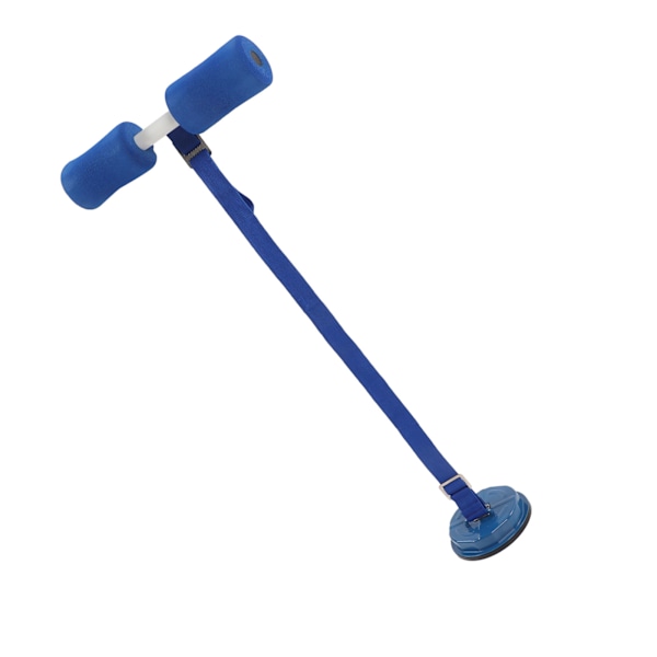 Justerbar sit-up-stång för golv, justerbar sit-up-assistent, träningsmaskin för magmuskler med sugkopp för magmuskelträning, blå