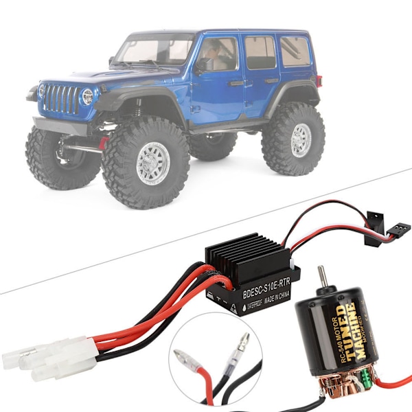 RC Modelbil Universal 540 Børstemotor med 320A Børstes ESC RC Dele Tilbehør 55T