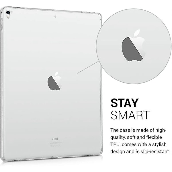 Läpinäkyvä TPU-suojakuori iPad Pro 12.9\" -kotelo läpinäkyvä