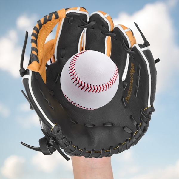 Ulkoilulajien harjoitteluun tarkoitetut paksut baseball-hanskat lapsille ja aikuisille, pehmeäpalloharjoitteluvälineet, 11,5 tuumaa