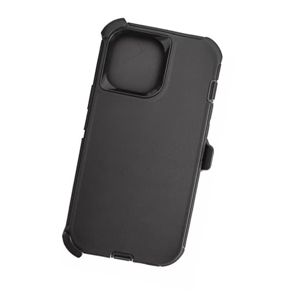 Defender iskunkestävä täysin peittävä suojakotelo vyöklipsillä IPhone 13 Pro Maxille