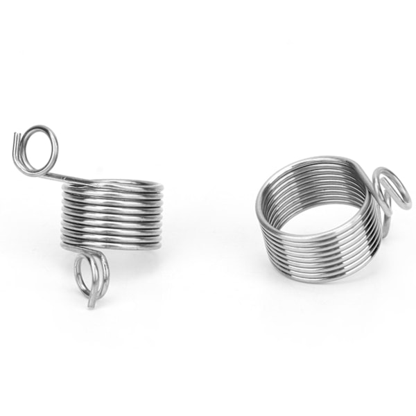 2st rostfritt stål lindad stickning fingerborg Guide Fingerring Stickning Hantverk Verktygstillbehör