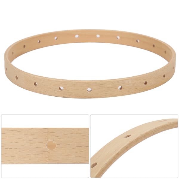 Solid træstrikkemaskine manuel DIY 21 cm væghængende cirkulær strikkemaskine