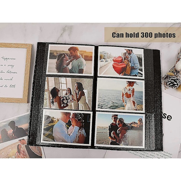 Album Holder Album Knappemønster Lær Cover Baby Bildealbum Familie Bildealbum