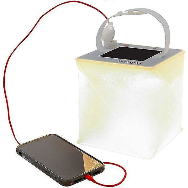 2-i-1 Campinglanterne og telefonlader | For backpacking, nødsett og reise. 2024 Ny Eksplosjon Xgn -GSL Hvitt lys USB