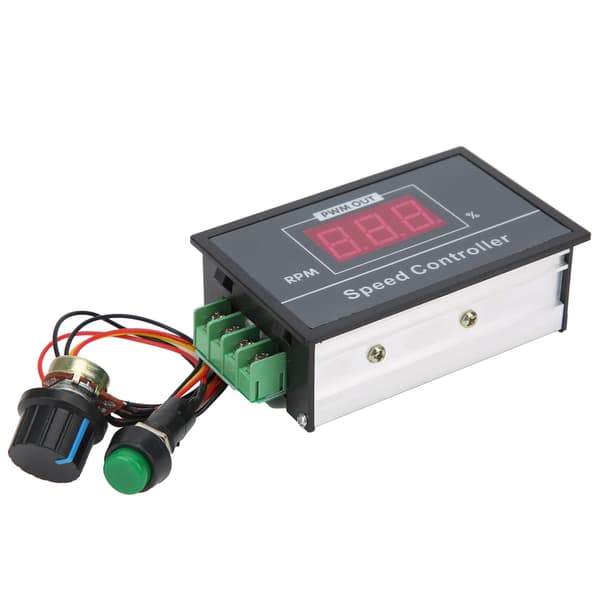 PWM DC Motorvarvtalsregulator 6V 12V 24V 48V Steglös Hastighetskontroll Strömbrytare