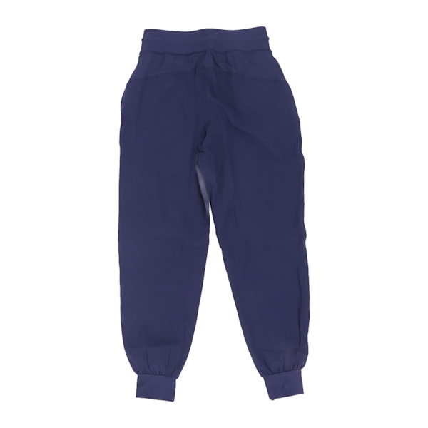 Sportsløbebukser i polyester, hurtigtørrende, åndbare, med snøre, fitness-træningsbukser, marineblå, L