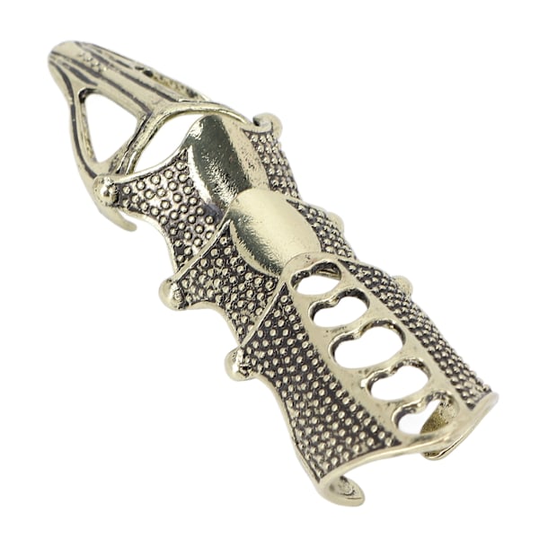 Punk Armor Knuckle Finger Ring Vintage Taivutettava Goottilainen Kynsikoru Naisille Miehille Halloween Cosplay AsusteetPronssi