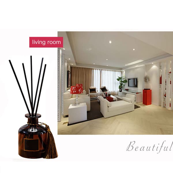 50 ml Reed Diffuser Fjerner lugt Ildfri Diffuser Olie Naturlig Diffuser til kontoret