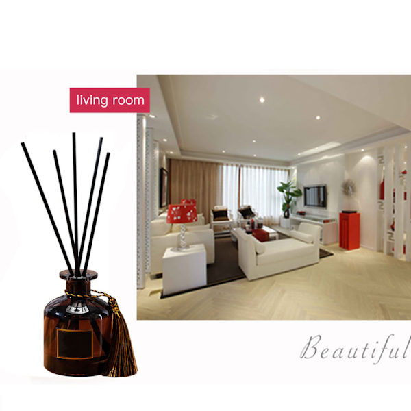 50 ml Reed Diffuser Fjerner Lukt Brannfri Diffuserolje Naturlig Diffuser for Kontor