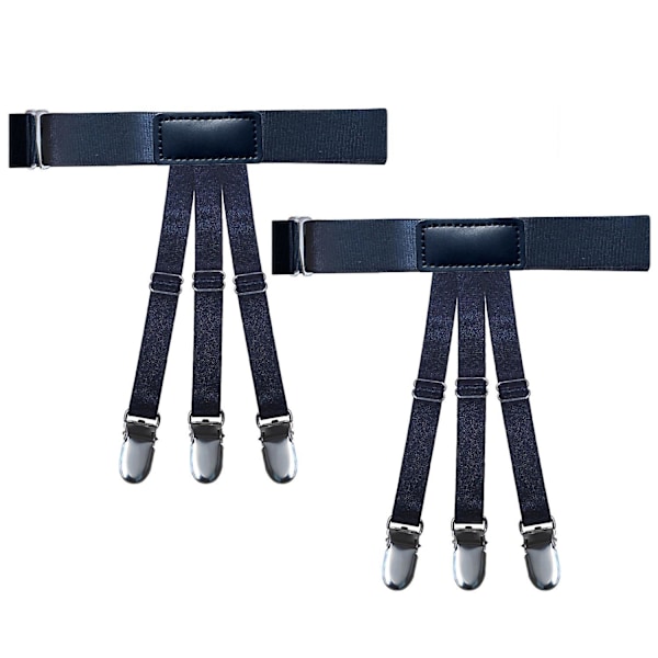 Elastisk kontorskjorte for menn - One Size Fits All, sklisikre låseklemmer