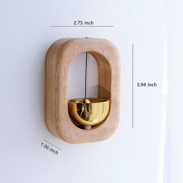 Magnetisk Træ Dørklokke Vindklokker til Køleskab Værelse Veranda Have Restaurant Indflytningsgave