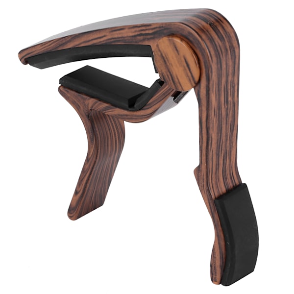 Universal akustisk folkeguitar Capo Tuning Clamp Clip Musikinstrument Tilbehør Sapele Træ Type