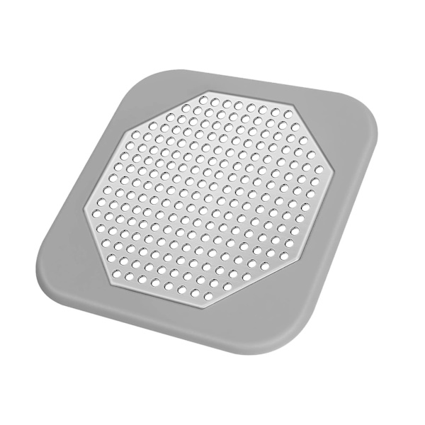 Duschbrunnstäcke - 5,7-tums platt silfilter (grå)