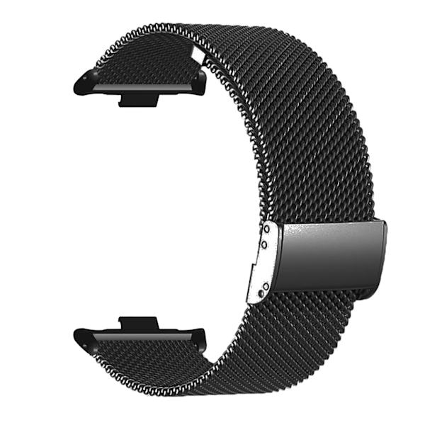 Udskiftningsurrem i rustfrit stål til sport, armbånd til Mi Band 8, sort