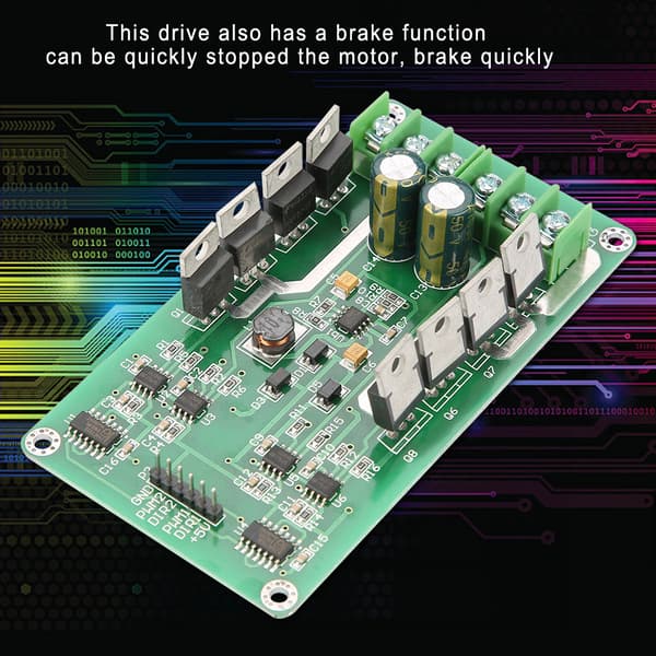IRF3205 Dobbel Kanal DC Motor Driver Kort Modul H-bro med Bremsefunksjon
